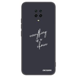 Fekete szilikon tok az alábbi mobiltelefonokra Xiaomi Redmi Note 9 Pro - Everything is a choice