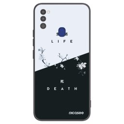 Fekete szilikon tok az alábbi mobiltelefonokra Samsung Galaxy M21 M215F - Life - Death