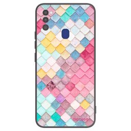 Fekete szilikon tok az alábbi mobiltelefonokra Samsung Galaxy M21 M215F - Colorful roof