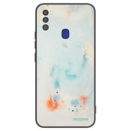 Fekete szilikon tok az alábbi mobiltelefonokra Samsung Galaxy M21 M215F - Splash