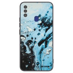Fekete szilikon tok az alábbi mobiltelefonokra Samsung Galaxy M21 M215F - Organic blue
