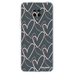 Átlátszó szilikon tok az alábbi mobiltelefonokra Xiaomi Redmi Note 9S - Lots of love