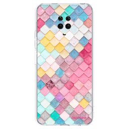 Átlátszó szilikon tok az alábbi mobiltelefonokra Xiaomi Redmi Note 9S - Colorful roof