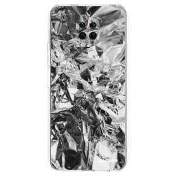 Átlátszó szilikon tok az alábbi mobiltelefonokra Xiaomi Redmi Note 9S - Chrome