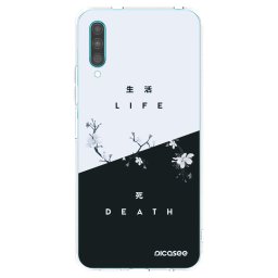 Átlátszó szilikon tok az alábbi mobiltelefonokra Samsung Galaxy A30s A307F - Life - Death