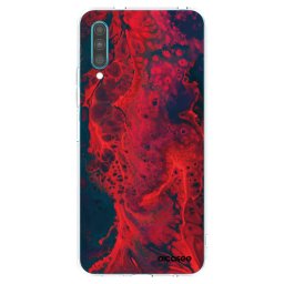 Átlátszó szilikon tok az alábbi mobiltelefonokra Samsung Galaxy A30s A307F - Organic red