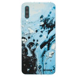 Átlátszó szilikon tok az alábbi mobiltelefonokra Samsung Galaxy A30s A307F - Organic blue