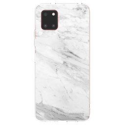 Átlátszó szilikon tok az alábbi mobiltelefonokra Samsung Galaxy Note 10 Lite N770F - White marble