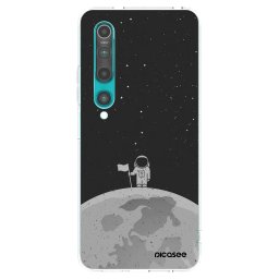 Átlátszó szilikon tok az alábbi mobiltelefonokra Xiaomi Mi 10 - Astronaut