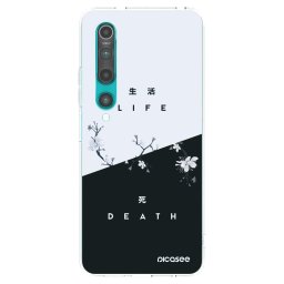 Átlátszó szilikon tok az alábbi mobiltelefonokra Xiaomi Mi 10 - Life - Death