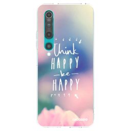 Átlátszó szilikon tok az alábbi mobiltelefonokra Xiaomi Mi 10 - Think happy be happy