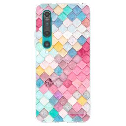 Átlátszó szilikon tok az alábbi mobiltelefonokra Xiaomi Mi 10 - Colorful roof