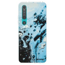 Átlátszó szilikon tok az alábbi mobiltelefonokra Xiaomi Mi 10 - Organic blue
