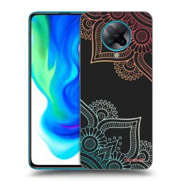 Fekete szilikon tok az alábbi mobiltelefonokra Xiaomi Poco F2 Pro - Flowers pattern