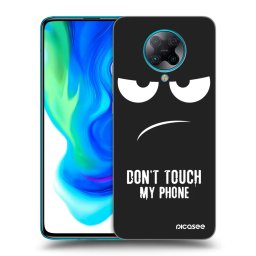Fekete szilikon tok az alábbi mobiltelefonokra Xiaomi Poco F2 Pro - Don't Touch My Phone