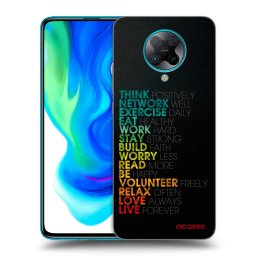 Fekete szilikon tok az alábbi mobiltelefonokra Xiaomi Poco F2 Pro - Motto life