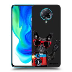 Fekete szilikon tok az alábbi mobiltelefonokra Xiaomi Poco F2 Pro - Französische Bulldogge