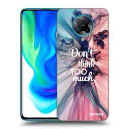 Fekete szilikon tok az alábbi mobiltelefonokra Xiaomi Poco F2 Pro - Don't think TOO much