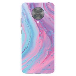 Átlátszó szilikon tok az alábbi mobiltelefonokra Xiaomi Poco F2 Pro - Pink liquid