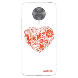 Átlátszó szilikon tok az alábbi mobiltelefonokra Xiaomi Poco F2 Pro - Big heart