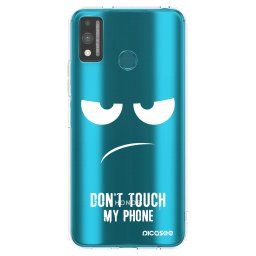 Átlátszó szilikon tok az alábbi mobiltelefonokra Honor 9X Lite - Don't Touch My Phone