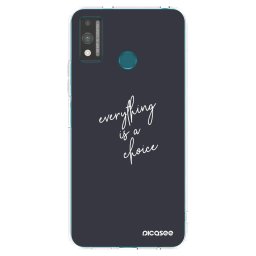 Átlátszó szilikon tok az alábbi mobiltelefonokra Honor 9X Lite - Everything is a choice