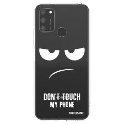 Átlátszó szilikon tok az alábbi mobiltelefonokra Honor 9A - Don't Touch My Phone