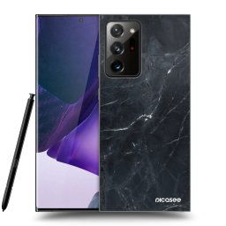 Átlátszó szilikon tok az alábbi mobiltelefonokra Samsung Galaxy Note 20 Ultra - Black marble