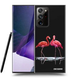 Átlátszó szilikon tok az alábbi mobiltelefonokra Samsung Galaxy Note 20 Ultra - Flamingos couple