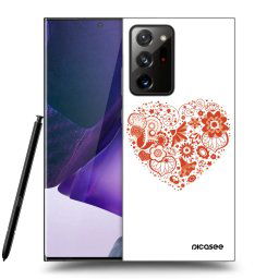 Átlátszó szilikon tok az alábbi mobiltelefonokra Samsung Galaxy Note 20 Ultra - Big heart