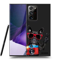 Fekete szilikon tok az alábbi mobiltelefonokra Samsung Galaxy Note 20 Ultra - Französische Bulldogge