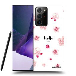 Fekete szilikon tok az alábbi mobiltelefonokra Samsung Galaxy Note 20 Ultra - Hello there