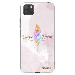 Átlátszó szilikon tok az alábbi mobiltelefonokra Huawei Y5P - Carpe Diem