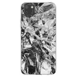 Átlátszó szilikon tok az alábbi mobiltelefonokra Huawei Y5P - Chrome