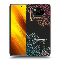Fekete szilikon tok az alábbi mobiltelefonokra Xiaomi Poco X3 - Flowers pattern