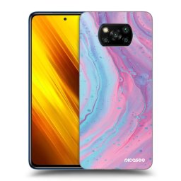 Fekete szilikon tok az alábbi mobiltelefonokra Xiaomi Poco X3 - Pink liquid