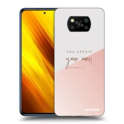 Fekete szilikon tok az alábbi mobiltelefonokra Xiaomi Poco X3 - You create your own opportunities