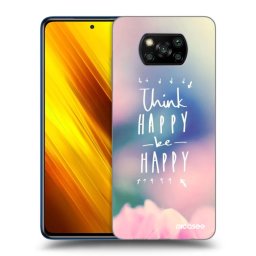 Fekete szilikon tok az alábbi mobiltelefonokra Xiaomi Poco X3 - Think happy be happy