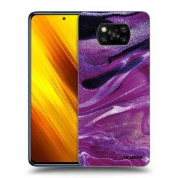 Fekete szilikon tok az alábbi mobiltelefonokra Xiaomi Poco X3 - Purple glitter
