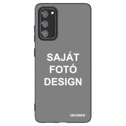 Fekete szilikon tok az alábbi mobiltelefonokra Samsung Galaxy S20 FE - Saját fotó/motívum