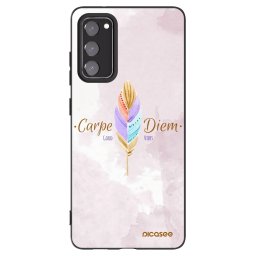 Fekete szilikon tok az alábbi mobiltelefonokra Samsung Galaxy S20 FE - Carpe Diem