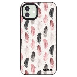 Fekete szilikon tok az alábbi mobiltelefonokra Apple iPhone 12 - Feather 2