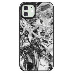 Fekete szilikon tok az alábbi mobiltelefonokra Apple iPhone 12 - Chrome
