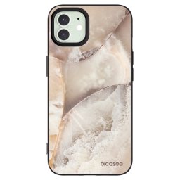 Fekete szilikon tok az alábbi mobiltelefonokra Apple iPhone 12 - Cream marble