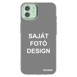 Átlátszó szilikon tok az alábbi mobiltelefonokra Apple iPhone 12 - Saját fotó/motívum