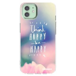 Átlátszó szilikon tok az alábbi mobiltelefonokra Apple iPhone 12 - Think happy be happy