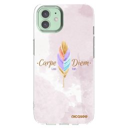 Átlátszó szilikon tok az alábbi mobiltelefonokra Apple iPhone 12 - Carpe Diem