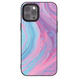 Fekete szilikon tok az alábbi mobiltelefonokra Apple iPhone 12 Pro Max - Pink liquid