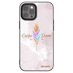 Fekete szilikon tok az alábbi mobiltelefonokra Apple iPhone 12 Pro Max - Carpe Diem