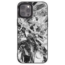 Fekete szilikon tok az alábbi mobiltelefonokra Apple iPhone 12 Pro Max - Chrome